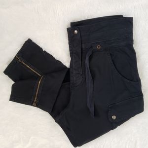 Zara High Waisted Parachute Pants